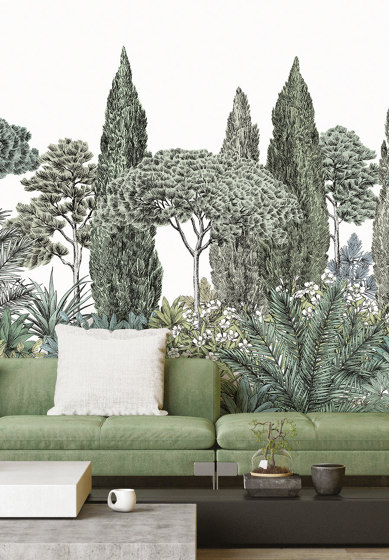 Riviera Grisaille | Wall coverings / wallpapers | ISIDORE LEROY