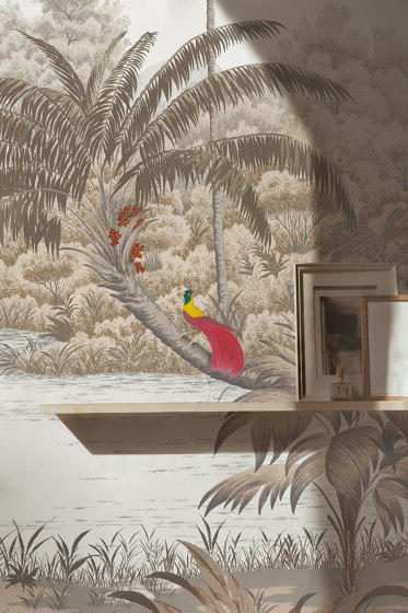 Riviere des Parfums Gris | Wall coverings / wallpapers | ISIDORE LEROY