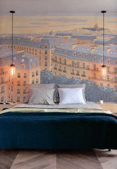 Toits de Paris Nuit | Revestimientos de paredes / papeles pintados | ISIDORE LEROY