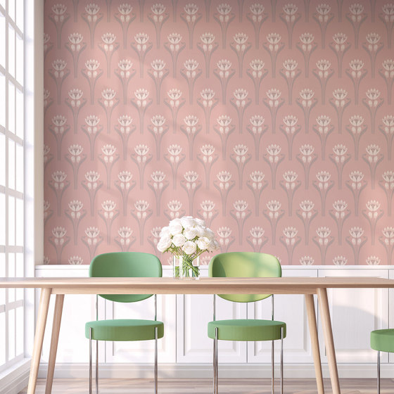 Tulipes Bleu | Wall coverings / wallpapers | ISIDORE LEROY