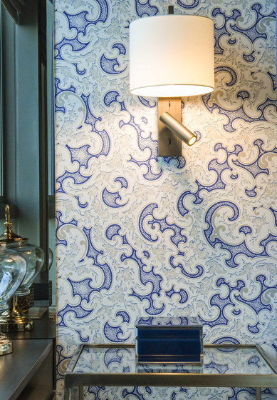 Volutes Bleu | Wall coverings / wallpapers | ISIDORE LEROY