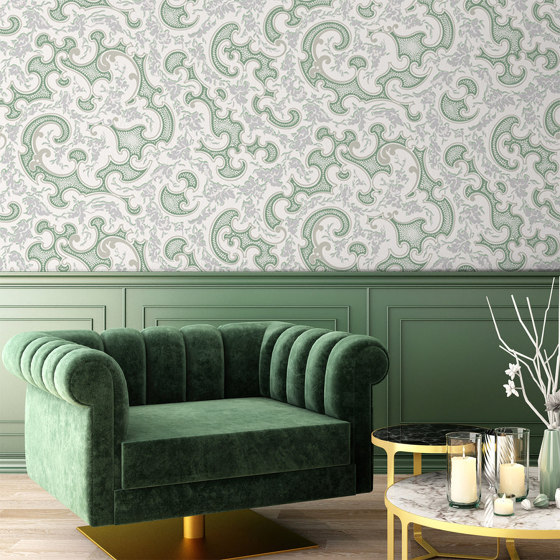 Volutes Bleu | Wall coverings / wallpapers | ISIDORE LEROY