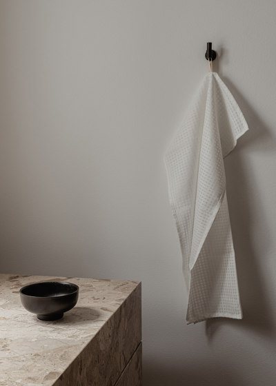 Troides Tea Towel, 40 X 67 | Burnt Sienna / White, 2-pack | Accesorios de mesa | Audo Copenhagen