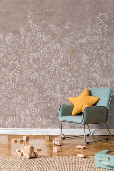 Serengeti Nocturne | Wall coverings / wallpapers | ISIDORE LEROY