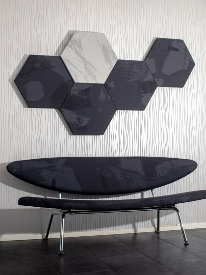 Hyssny Shape Hexagon | Systèmes muraux absorption acoustique | HYSSNY