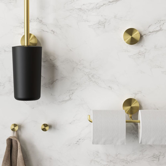 Opal Brushed Gold | Toilet Brush And Holder Brushed Gold | Toilet brush holders | Geesa