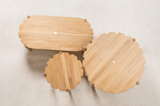Table d'appoint Pinion L100, huile naturelle | Tables basses | EMKO PLACE