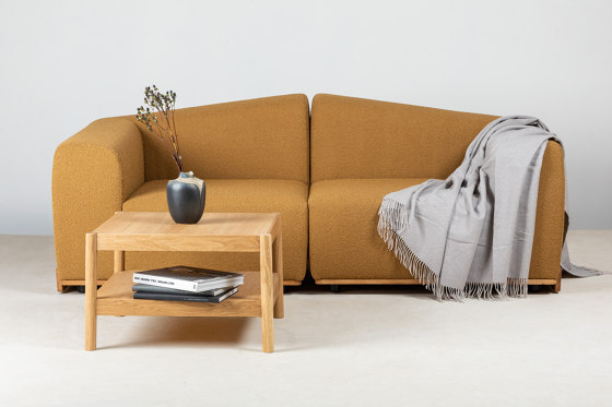 Saler Sofa, 3-seater, mustard, Symphony Mills Copenhagen fabric | Sofas | EMKO PLACE