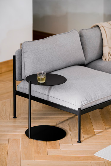 Toom Modular Sofa - Ottoman | Graphite Black | Pouf | noo.ma