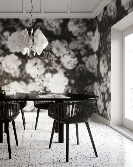 Blossom Black&White - Decor Slabs 120x240 - Panel A | Keramik Fliesen | Devon&Devon