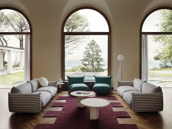 Scalea Tavolino 75 - Versione in marmo Bardiglio | Tavolini alti | ARFLEX