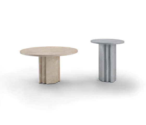 Scalea Tavolino 75 - Versione in marmo Crema Marfil | Tavolini bassi | ARFLEX