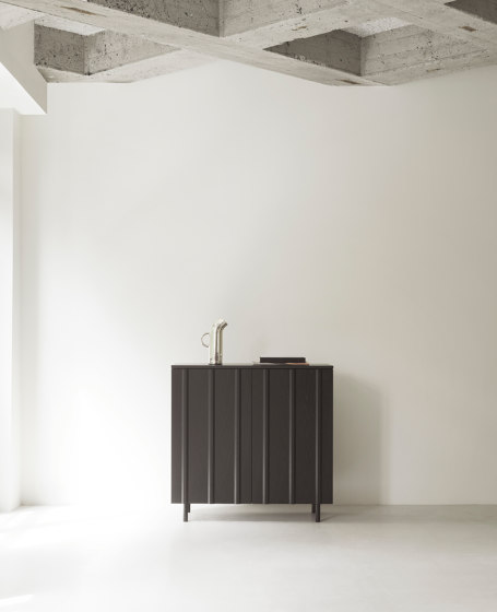 Rib Cabinet Soft Black | Credenze | Normann Copenhagen