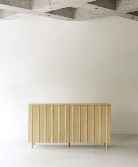 Rib Cabinet Soft Black | Sideboards / Kommoden | Normann Copenhagen
