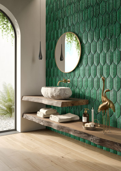 Calathea Lucida A52 Verde Inglese | Ceramic tiles | Acquario Due