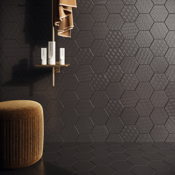 Exa16 Pattern W300 1 Nero | Ceramic tiles | Acquario Due