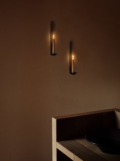 Clip Candle Holder H34, Wall | Brass | Candlesticks / Candleholder | Audo Copenhagen