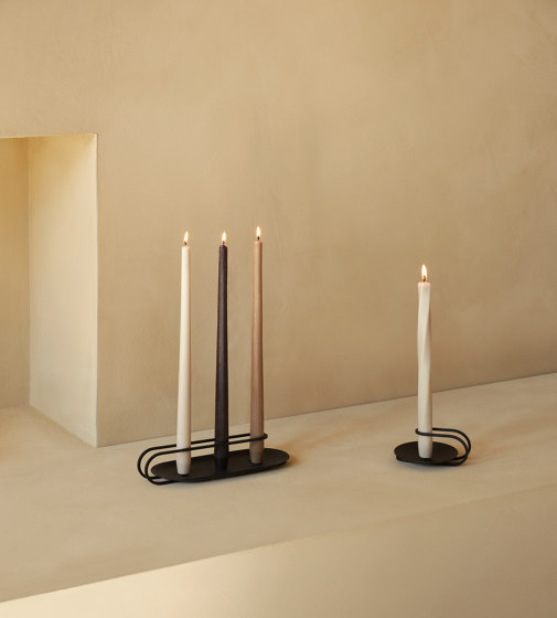Clip Candle Holder, Table, H5 | Black | Kerzenständer / Kerzenhalter | Audo Copenhagen