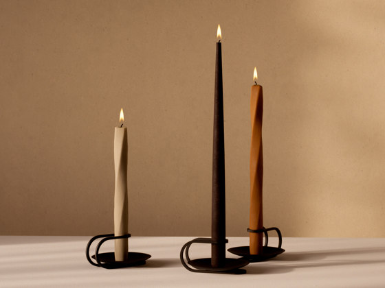 Clip Candle Holder, Table, 3-arm, H5 | Black | Portacandele | Audo Copenhagen