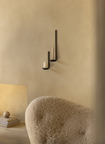 Clip Candle Holder H34, Wall | Black | Bougeoirs | Audo Copenhagen