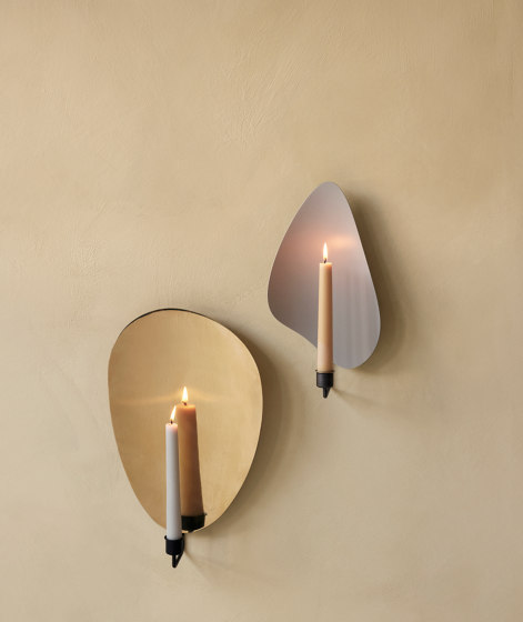 Flambeau CH, H40, Wall | Bronzed Brass/Grey | Portacandele | Audo Copenhagen