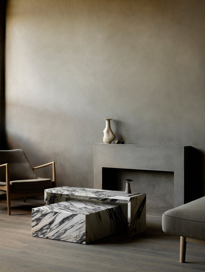 The Seal, Lounge Chair, High Back | Walnut Base / Re-wool 218 | Poltrone | Audo Copenhagen