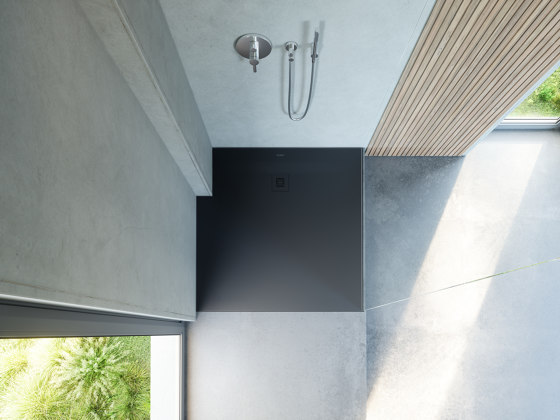 Sustano shower tray dark gray matt 1500x800 mm | Piatti doccia | DURAVIT