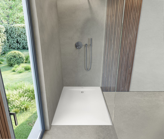 Sustano shower tray light gray matt 1500x800 mm | Bacs à douche | DURAVIT