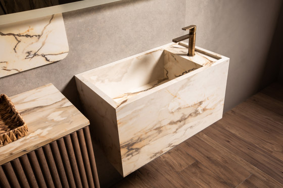 Alpine | Courchevel | Wall Mounted Double Bowl Wash Basin | Lavabos | BAGNODESIGN