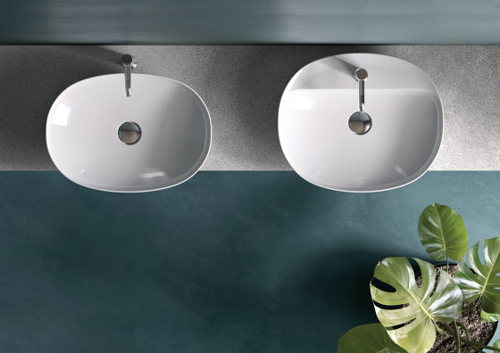 RAK-VARIANT | Oval Elongated Countertop washbasin without tap hole | Lavabos | RAK Ceramics