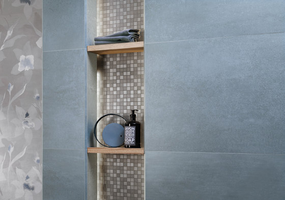 Ylico Grey Macromosaico Satin 30X30 | Ceramic tiles | Fap Ceramiche