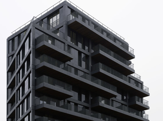 concrete skin | terrazzo black | Concrete panels | Rieder