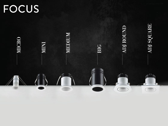 Focus - adjustable round | Lampade soffitto incasso | PAN