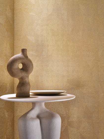LORE TERRACOTTA/DORÉ | Wall coverings / wallpapers | Casamance