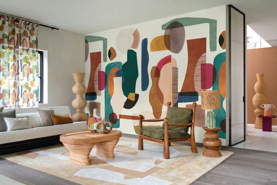 AUDRIA GRÈGE/CAMEL | Wall panels | Casamance