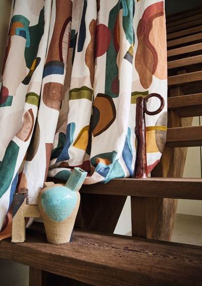 MACHAYA CELADON/AMBRE | Drapery fabrics | Casamance