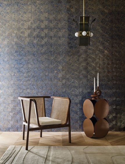 SONGKET OPALINE/DORÉ | Wall coverings / wallpapers | Casamance