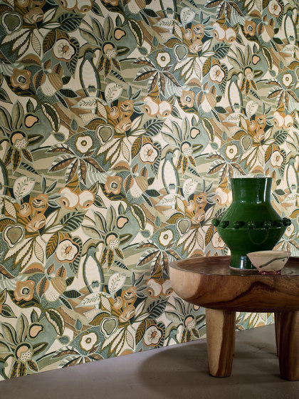 TEHUANA MARINE/OCRE | Wall coverings / wallpapers | Casamance