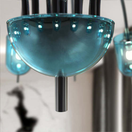 TINTORETTO Chandelier en verre de Murano | Suspensions | Piumati