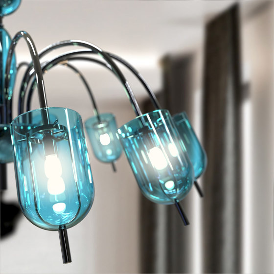 TINTORETTO Murano Glass Chandelier | Suspended lights | Piumati