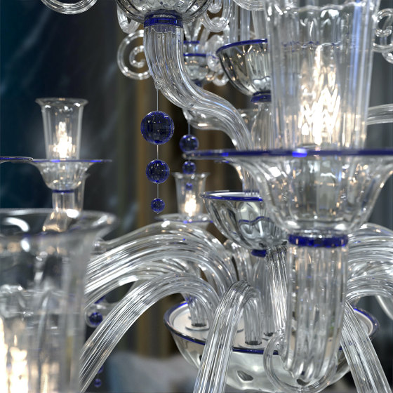 PUCCINI Chandelier en verre de Murano | Suspensions | Piumati