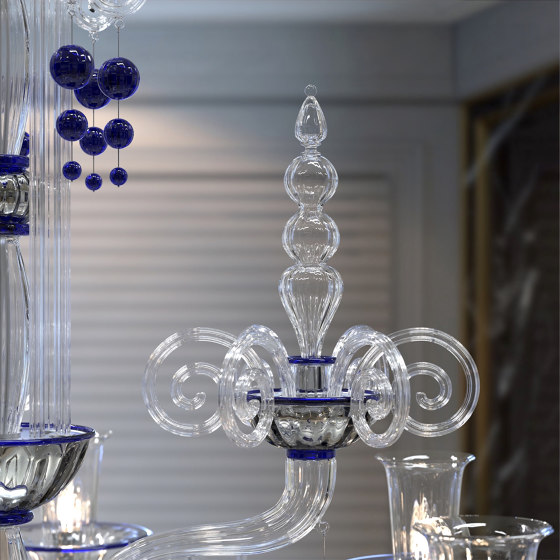 PUCCINI Lámpara de cristal de Murano | Lámparas de suspensión | Piumati
