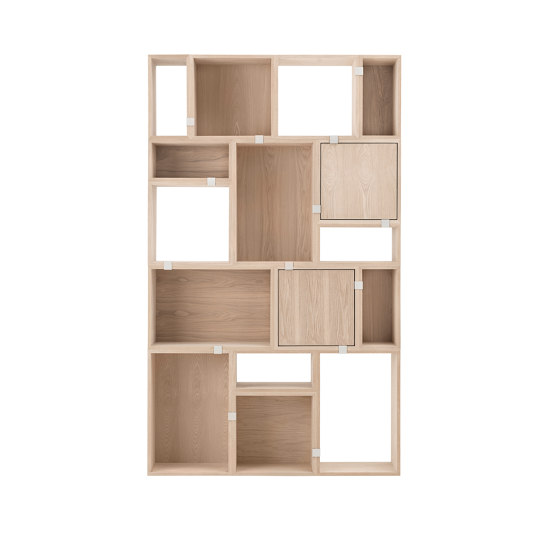 Stacked Storage System | Large With Backboard | Regale | Muuto