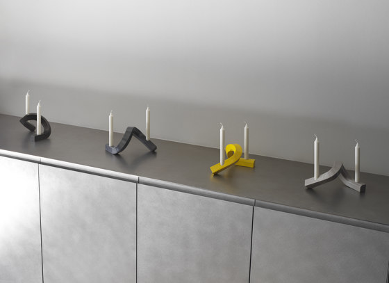 Crooked Candlestick One Yellow | Candlesticks / Candleholder | Normann Copenhagen