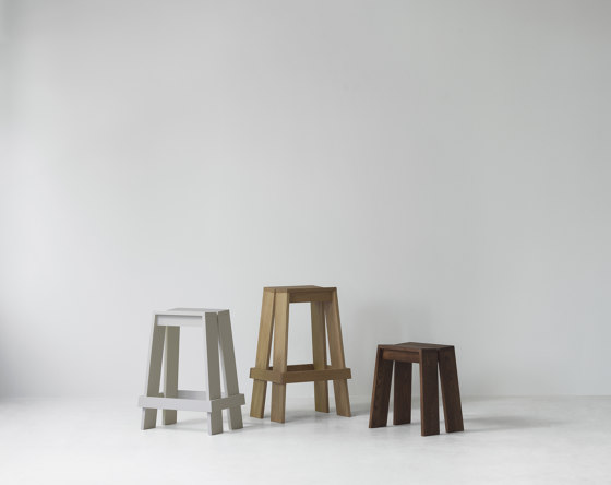 Let Barstool 65cm Brown Stained Ash | Stools | Normann Copenhagen