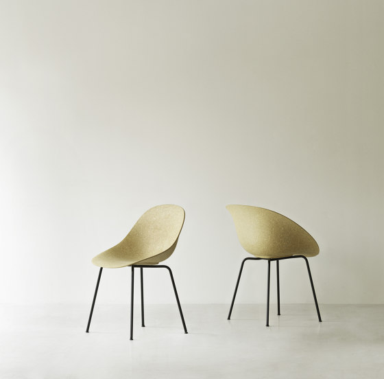 Mat Armchair Black Steel - Seaweed | Sillas | Normann Copenhagen