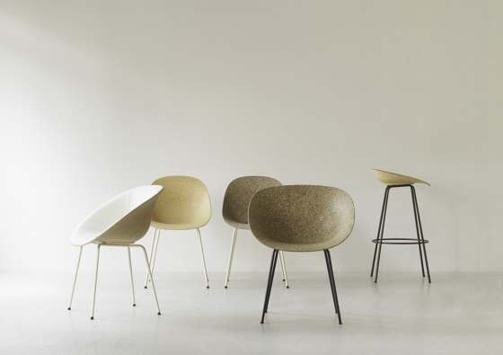 Mat Armchair Black Steel - Seaweed | Sillas | Normann Copenhagen