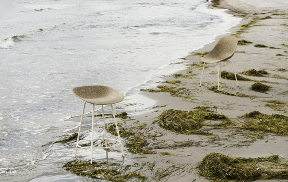 Mat Barstool 75 cm Black Steel - Seaweed | Tabourets de bar | Normann Copenhagen