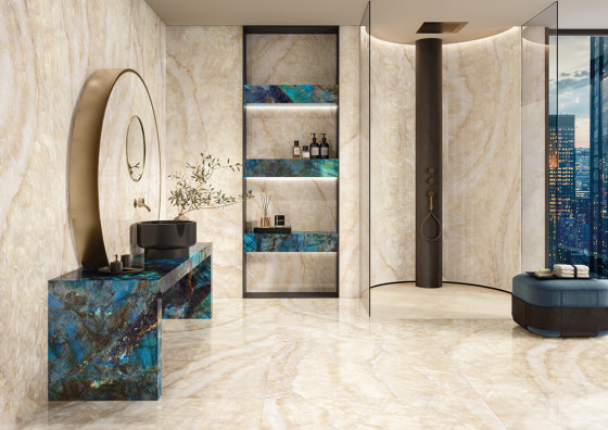 Tele di Marmo Lumia Mosaico 5x5 Ivory Gioiello | Mosaïques en pierre naturelle | EMILGROUP