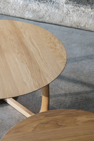Lili lounge table Ø75 | oiled oak | Tables basses | møbel copenhagen